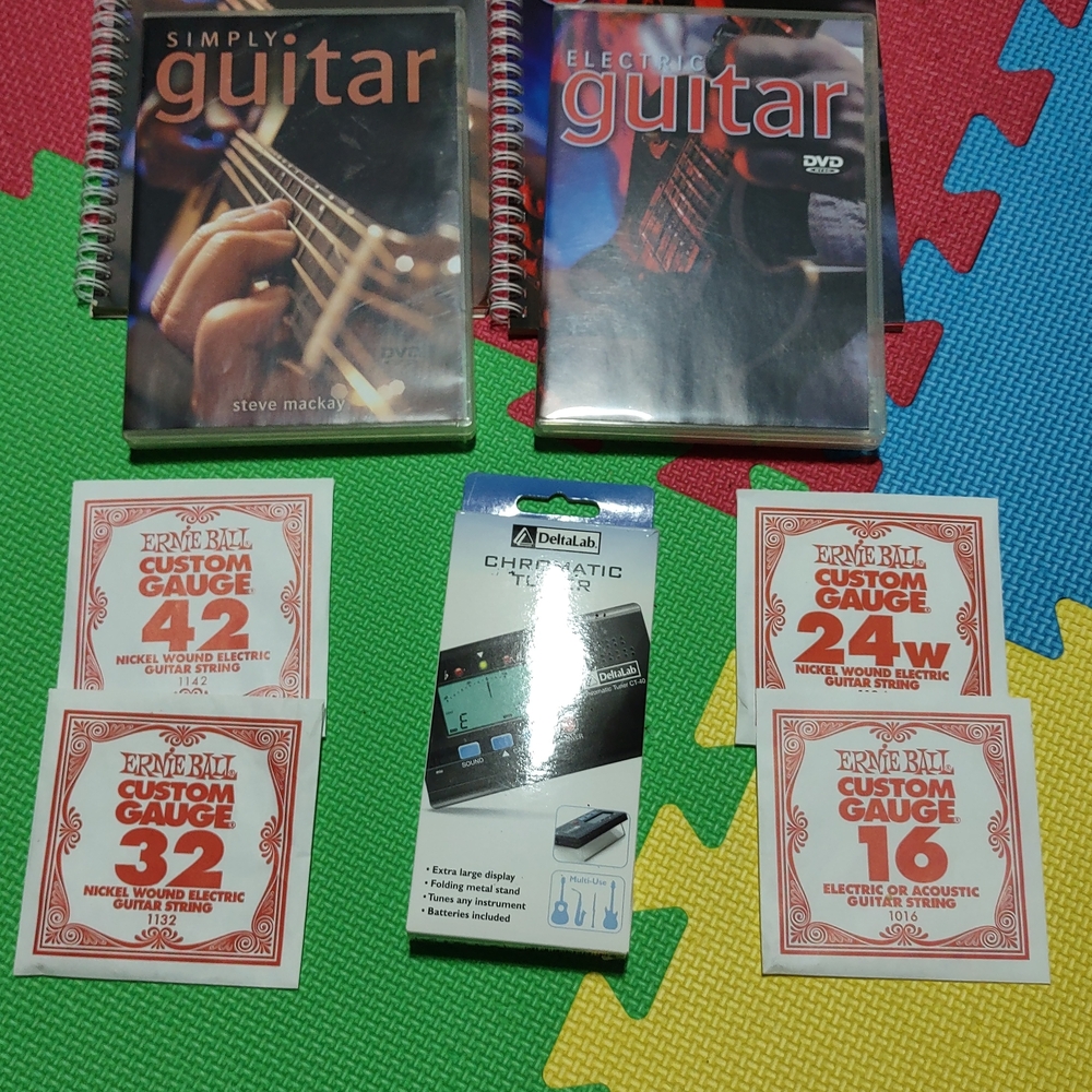 Guitar Learning Set with Strings and Tuner